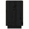 Szafki nocne, 2 szt., czarne, 40x34x55 cm, lite drewno sosnowe
