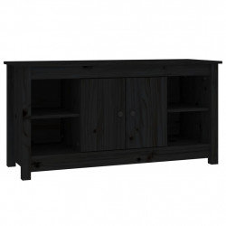Szafka pod telewizor, czarna, 103x36,5x52 cm, drewno sosnowe