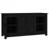 Szafka pod telewizor, czarna, 103x36,5x52 cm, drewno sosnowe