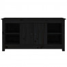 Szafka pod telewizor, czarna, 103x36,5x52 cm, drewno sosnowe