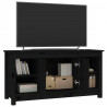 Szafka pod telewizor, czarna, 103x36,5x52 cm, drewno sosnowe