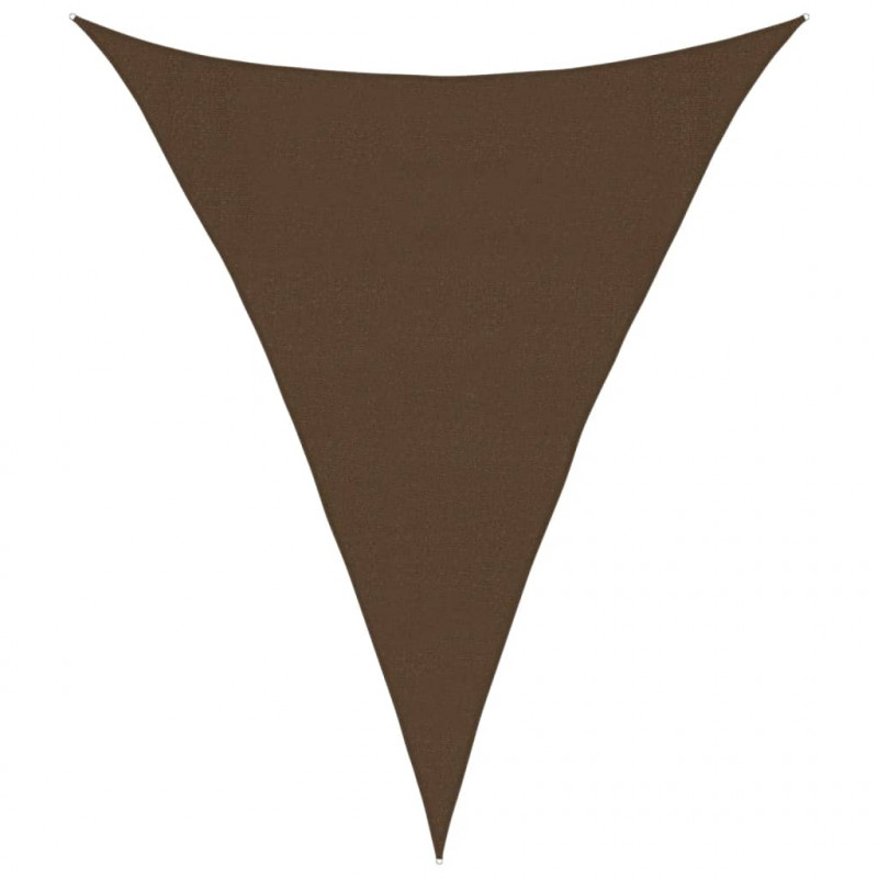 Żagiel przeciwsłoneczny, 160 g/m², brązowy, 3x4x4 m, HDPE
