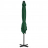 Parasol wiszący z aluminiowym słupkiem, 250x250 cm, zielony