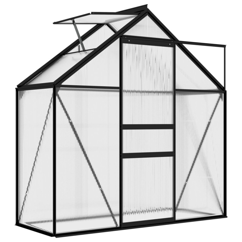 Szklarnia, antracytowa, aluminium, 1,33 m²