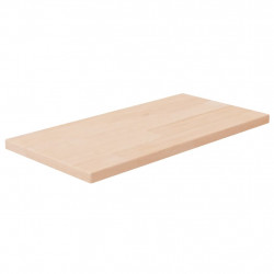 Półka, 40x20x1,5 cm, surowe lite drewno dębowe