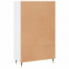 Wysoka szafka, biała, 69,5x31x115 cm, materiał drewnopochodny