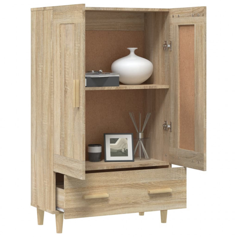 Wysoka szafka, dąb sonoma 70x31x115 cm, materiał drewnopochodny
