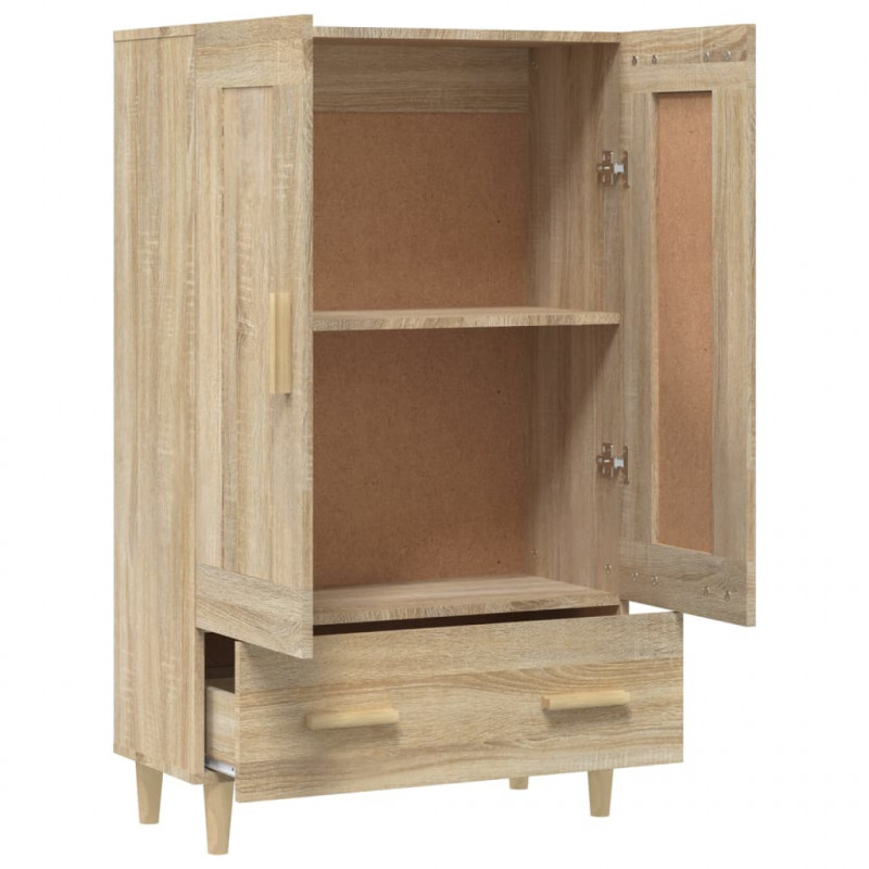 Wysoka szafka, dąb sonoma 70x31x115 cm, materiał drewnopochodny