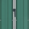 Szopa ogrodowa, zielona, 116x45x175 cm, stal galwanizowana