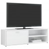 Szafka pod TV, wysoki połysk, biała, 120x34x37cm