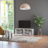 Szafka pod TV, wysoki połysk, biała, 120x34x37cm