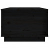 Stolik kawowy, czarny, 100x50x35 cm, lite drewno sosnowe