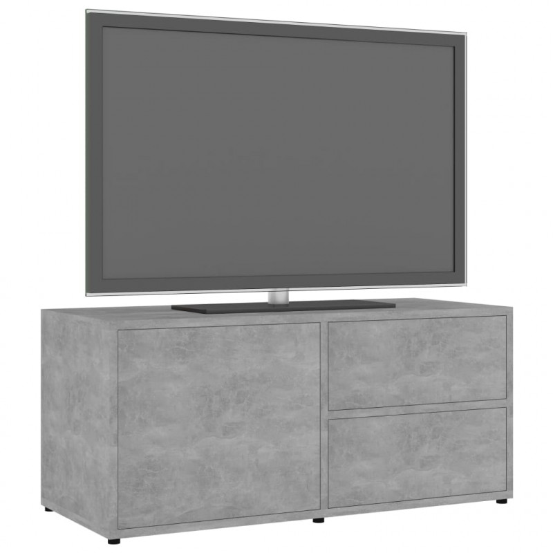 Szafka pod telewizor, szarość betonu, 80x34x36 cm