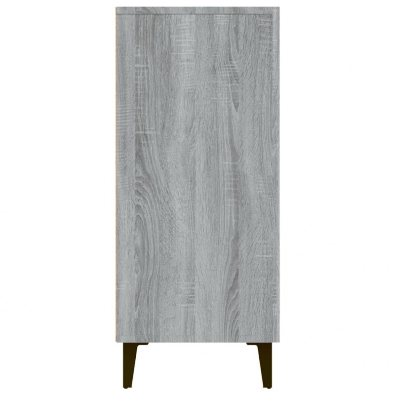 Szafka, szary dąb sonoma, 90x34x80 cm, materiał drewnopochodny