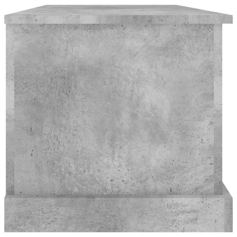 Skrzynia, szarość betonu, 70x40x38 cm, materiał drewnopochodny