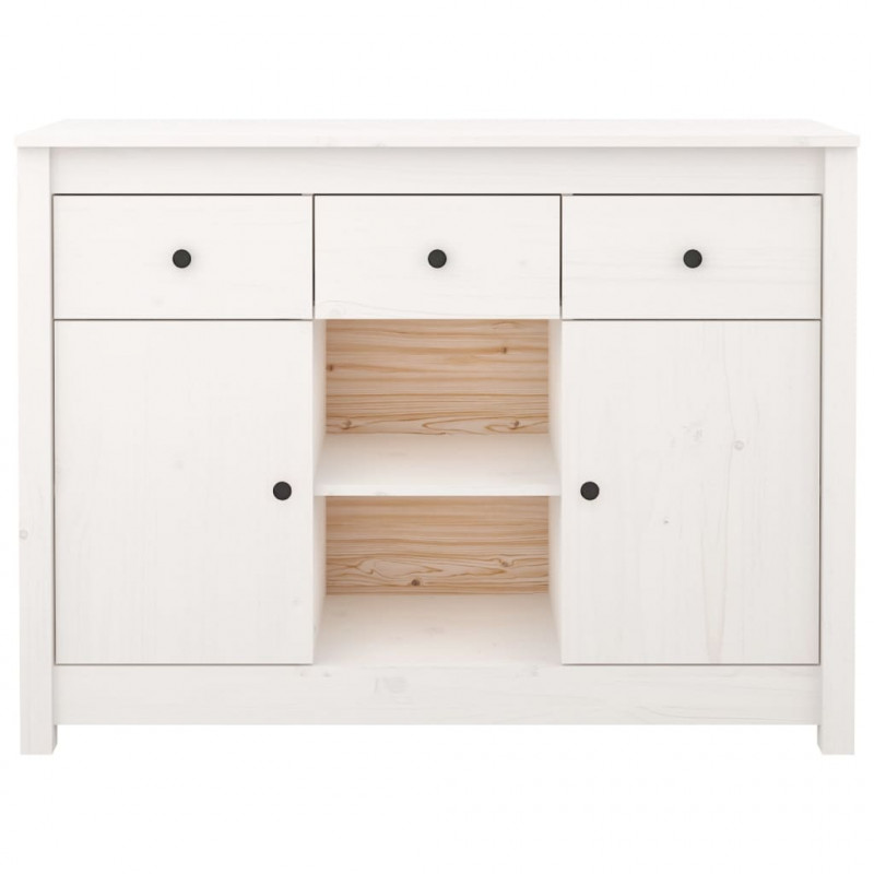 Szafka, biała, 100x35x74,5 cm, drewno sosnowe
