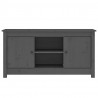 Szafka pod telewizor, szara, 103x36,5x52 cm, drewno sosnowe