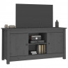 Szafka pod telewizor, szara, 103x36,5x52 cm, drewno sosnowe