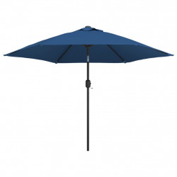 Parasol ogrodowy na metalowym słupku, 300 cm, lazurowy