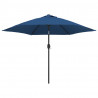 Parasol ogrodowy na metalowym słupku, 300 cm, lazurowy