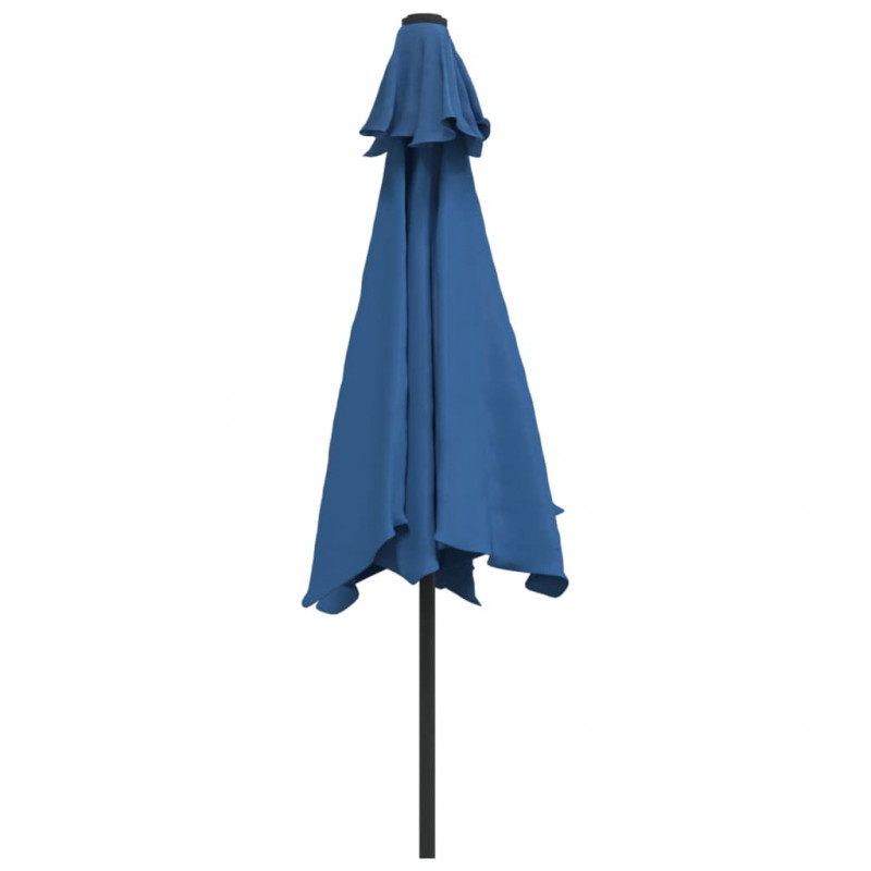 Parasol ogrodowy na metalowym słupku, 300 cm, lazurowy