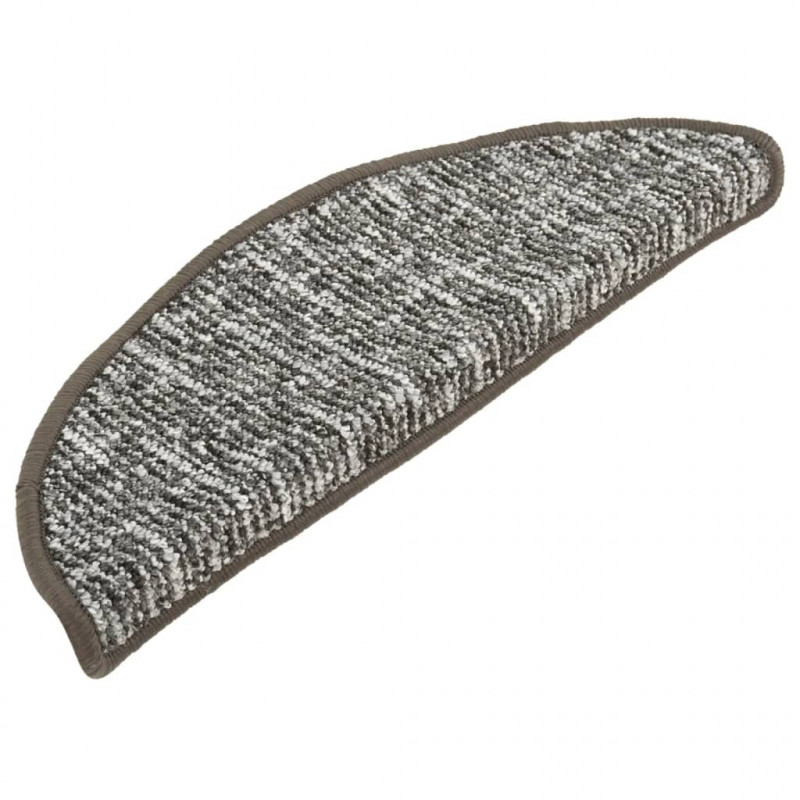 Nakładki na schody, 15 szt., antracytowe, 56x17x3 cm