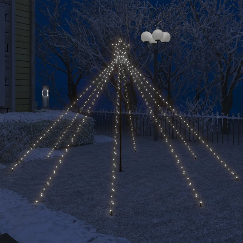 Choinka z lampek ułożonych w wodospad, 400 diod LED, 2,5 m