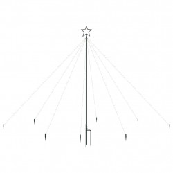 Choinka z lampek ułożonych w wodospad, 400 diod LED, 2,5 m