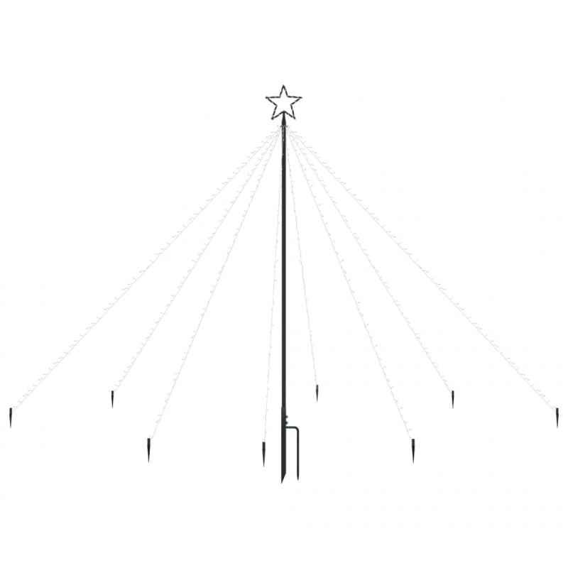 Choinka z lampek ułożonych w wodospad, 400 diod LED, 2,5 m