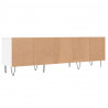 Szafka pod TV, biała, 150x30x44,5 cm, materiał drewnopochodny