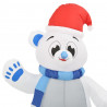 Świąteczny nadmuchiwany miś polarny, LED, 1,8 m