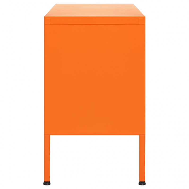 Szafka pod telewizor, pomarańczowa, 105x35x50 cm, stalowa