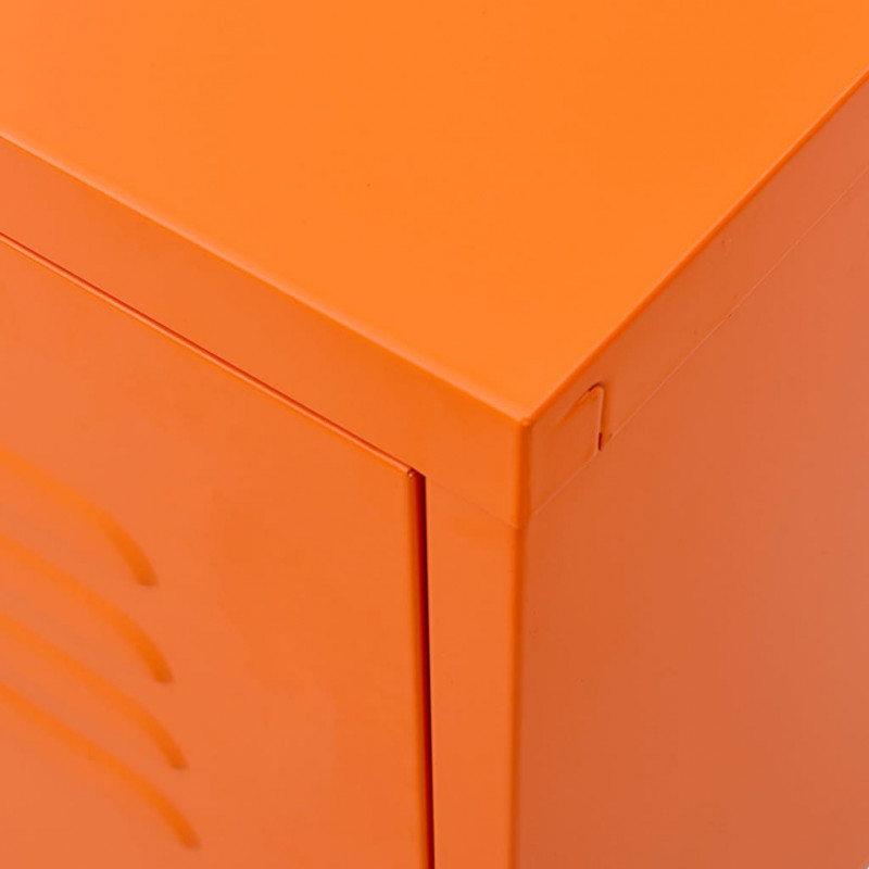 Szafka pod telewizor, pomarańczowa, 105x35x50 cm, stalowa