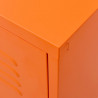 Szafka pod telewizor, pomarańczowa, 105x35x50 cm, stalowa
