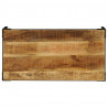 Stolik kawowy, surowe drewno mango i stal, 110 cm