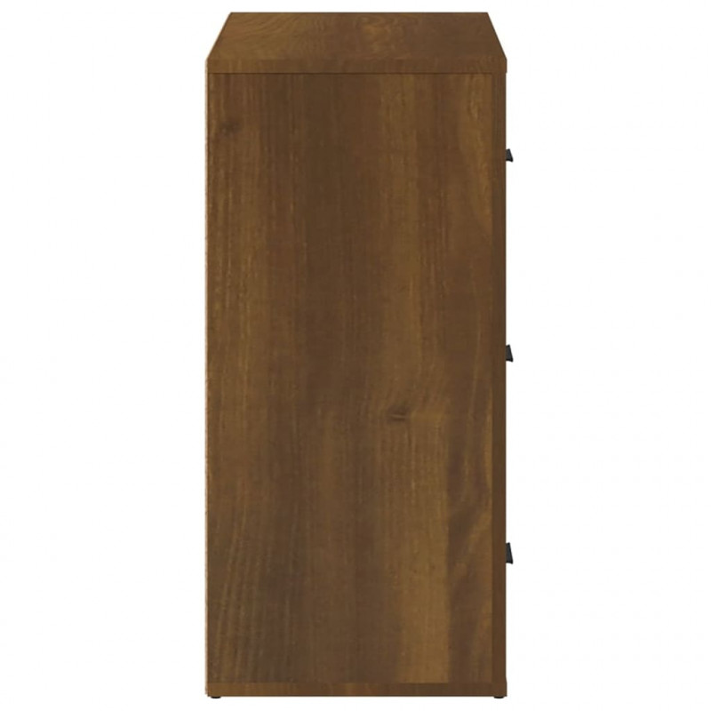 Szafka, brązowy dąb, 80x33x70 cm, materiał drewnopochodny