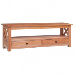 Szafka pod TV, 120x30x40 cm, lite drewno mahoniowe