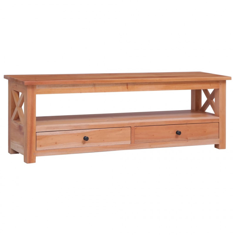 Szafka pod TV, 120x30x40 cm, lite drewno mahoniowe