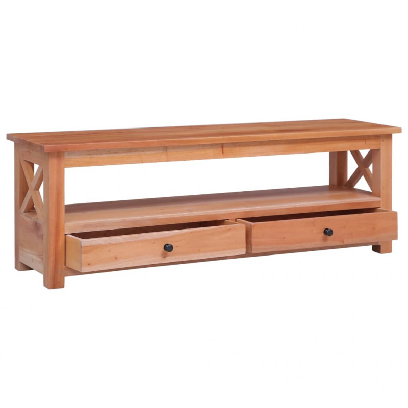 Szafka pod TV, 120x30x40 cm, lite drewno mahoniowe