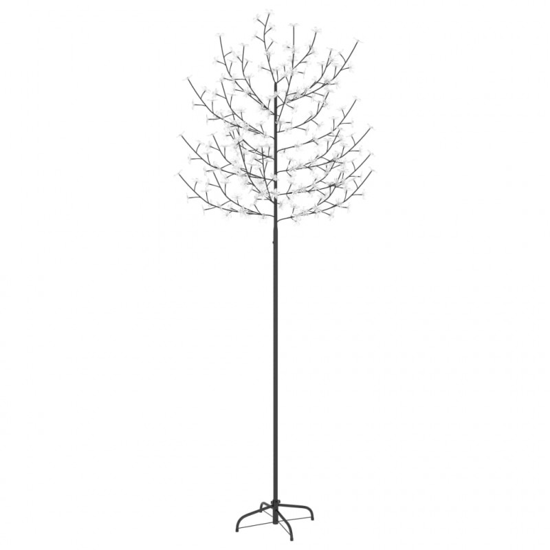 Drzewko z lampkami, 220 LED, ciepły biały, kwiat wiśni, 220 cm