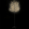 Drzewko z lampkami, 220 LED, ciepły biały, kwiat wiśni, 220 cm
