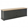 Szafka pod TV, czarna, 120 x 30 x 40 cm, drewniana