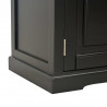 Szafka pod TV, czarna, 120 x 30 x 40 cm, drewniana