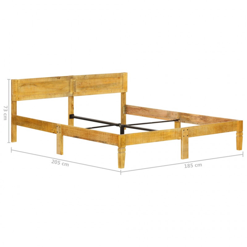Rama łóżka z litego drewna mango, 180 cm