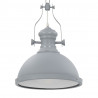 Lampa sufitowa, szara, okrągła, E27