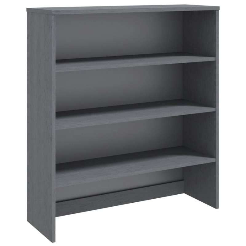 Nadstawka HAMAR, ciemnoszara, 90x30x100 cm, lite drewno sosnowe