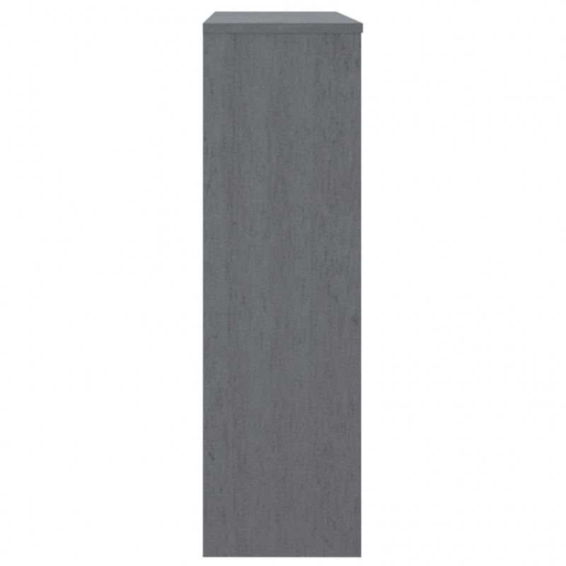 Nadstawka HAMAR, ciemnoszara, 90x30x100 cm, lite drewno sosnowe