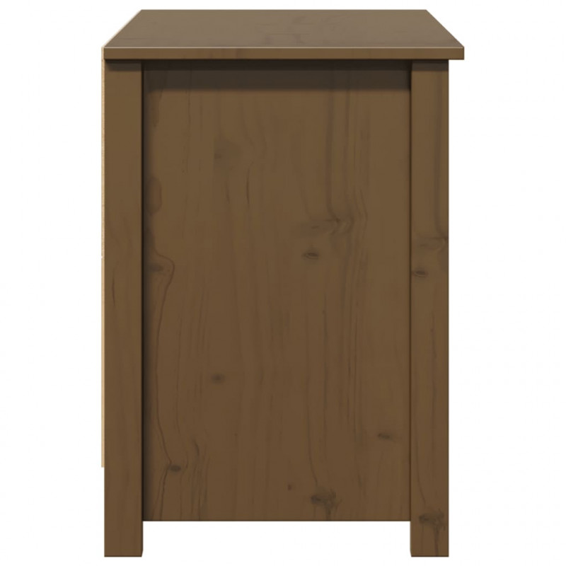 Szafka pod TV, miodowy brąz, 103x36,5x52 cm, drewno sosnowe