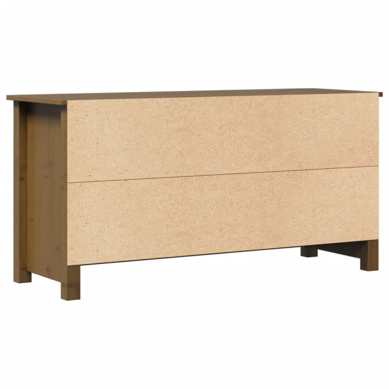 Szafka pod TV, miodowy brąz, 103x36,5x52 cm, drewno sosnowe