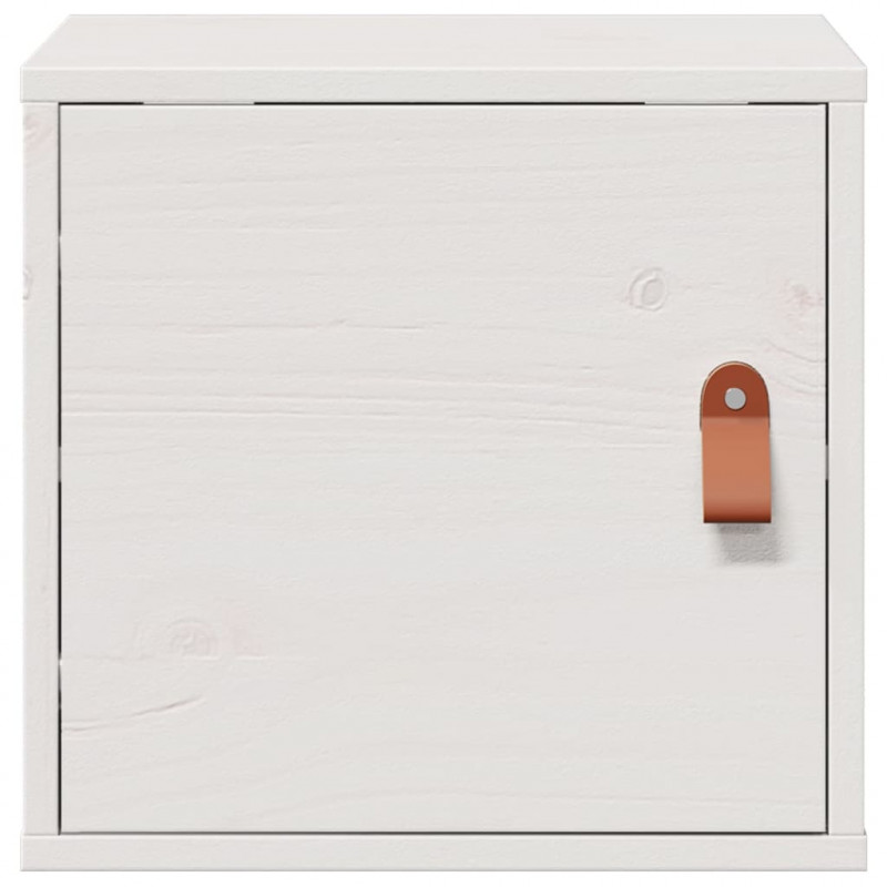 Szafki ścienne, 2 szt., białe, 31,5x30x30 cm, drewno sosnowe